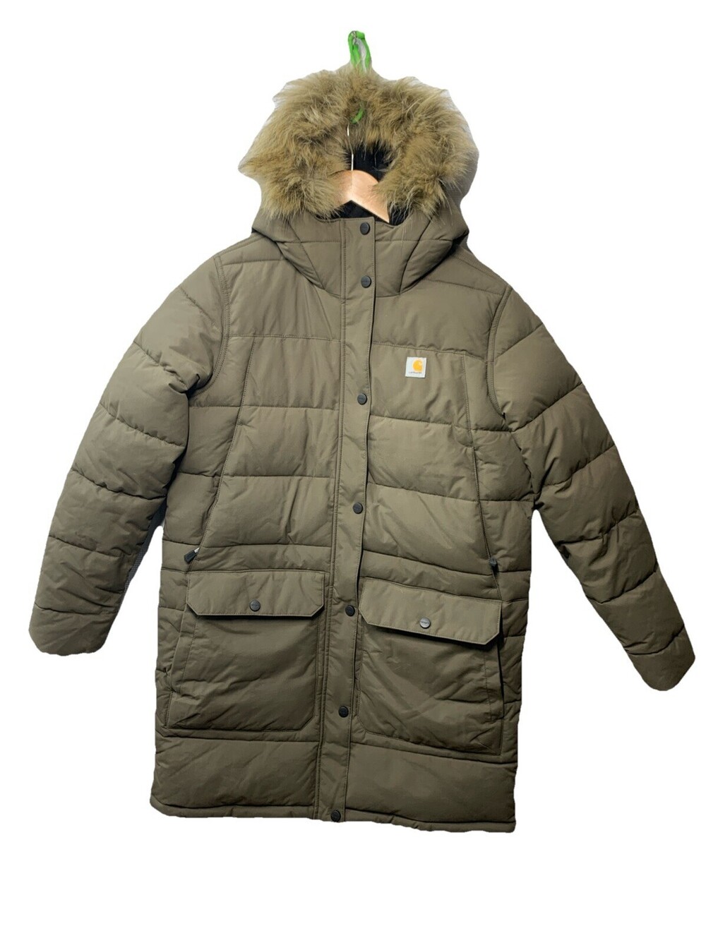 Carhartt Women's Relaxed Fit Midweight Utility Coat with Hood Size M (8-10)